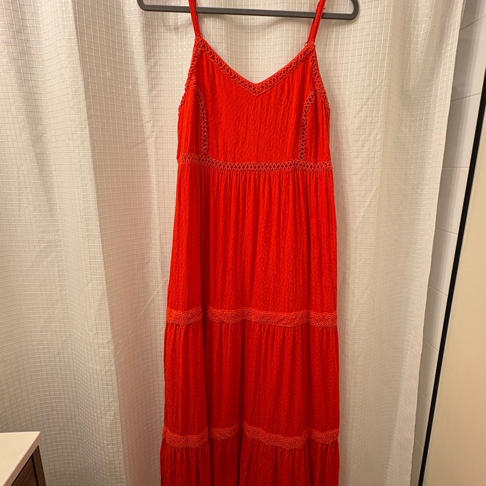 Elegant Red Maxi Dress